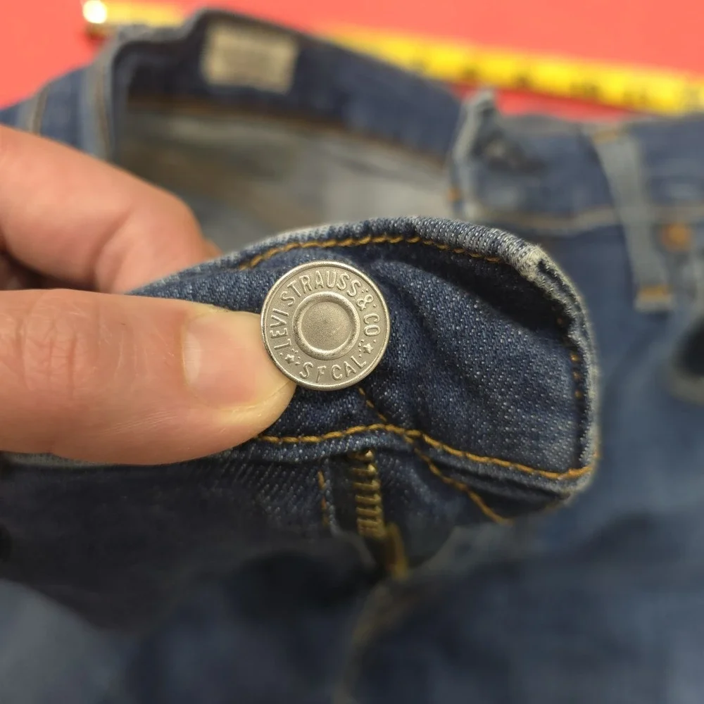 Levi's 512 Slim Taper Mens Blue Jeans W32 L32 Premium Waterless Dark Wash‎